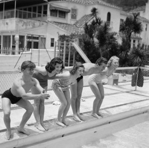 Judy Garland and Friends at Beach Party
