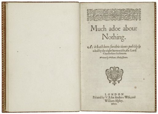 muchadoaboutnothingfirstquarto1600