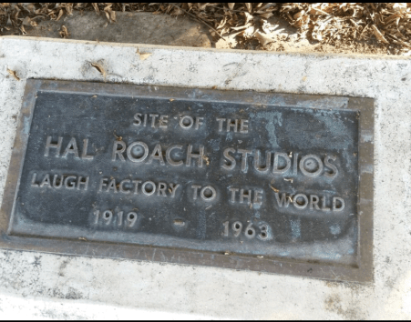 A-plaque-marking-the-Hal-Roach-Studios-still-sits-on-the-site-where-the-studio-once-stood